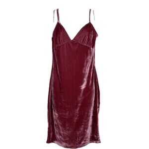 Velvet slip dress Womens Sz L Iris fitted bodice Fairy Coquette party ready